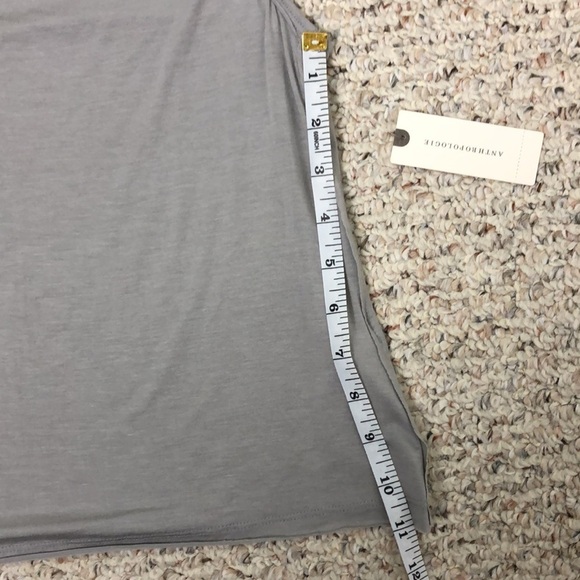 ❤️ S ❤️ NWT Anthro Top Cowl Neck Tank Raw Hem - Picture 10 of 10